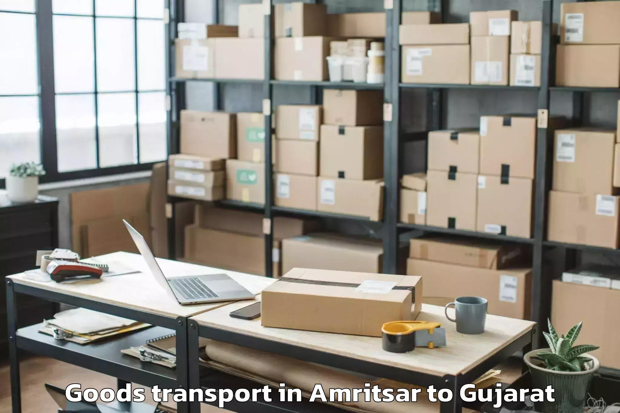 Comprehensive Amritsar to Dhuvaran Goods Transport